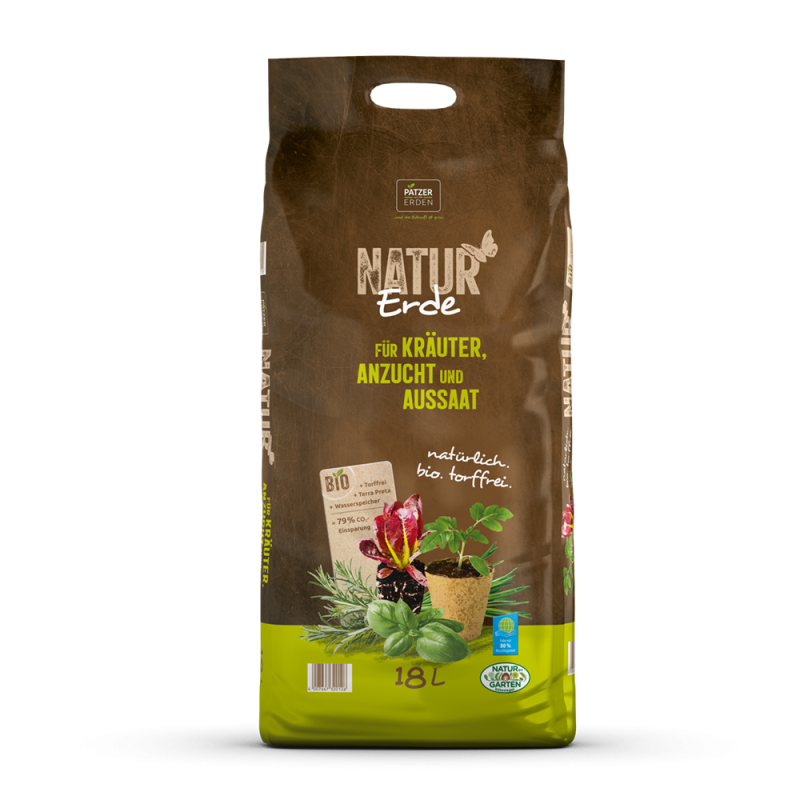 NATUR ERDE Kräuter-& Anzuchterde, 18 L