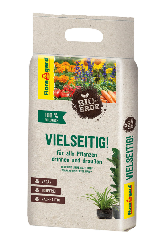  FLORAGARD Bio-Universalerde „Vielseitig“, Mit Tragegriff