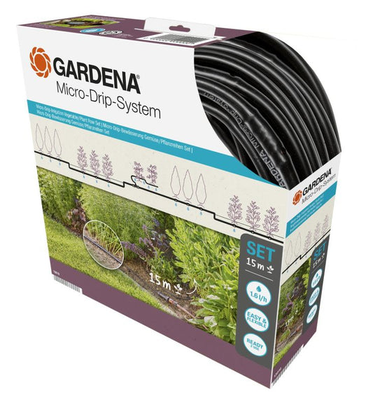  GARDENA Bewässerungs-Set „Micro Drip“, Für Pflanzreihen