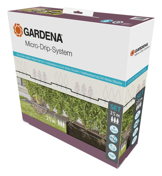  GARDENA Bewässerungsschlauch „Micro Drip“, Für Sträucher & Hecken, 25m