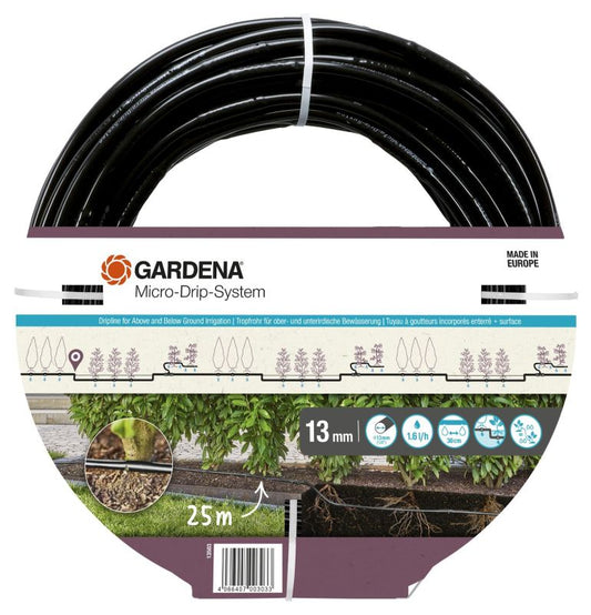  GARDENA Bewässerungsschlauch „Micro Drip“, Ober-& Unterirdisch, 25 M