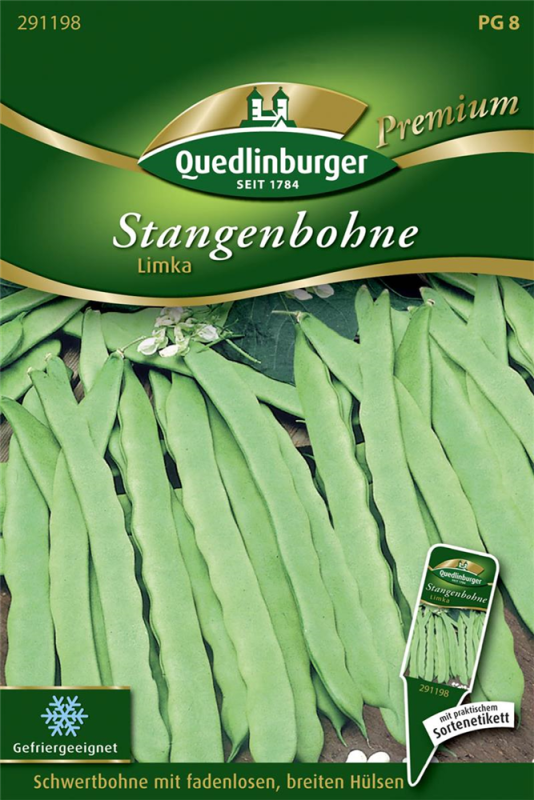  QUEDLINBURGER Stangenbohnensamen „Limka“