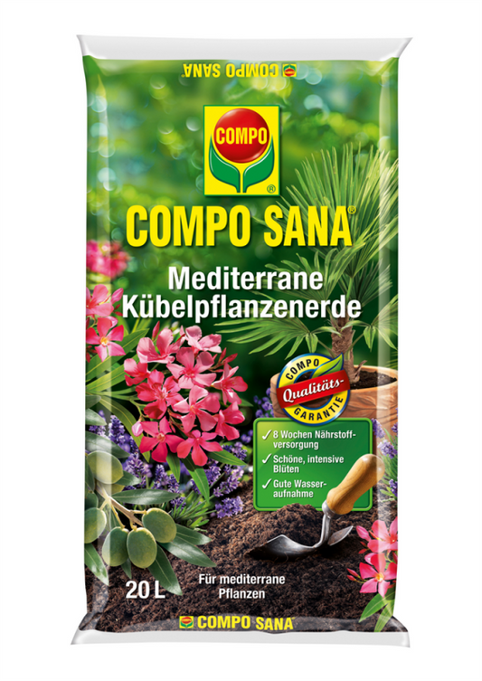  COMPO SANA Mediterrane Kübelpflanzenerde, 20 L