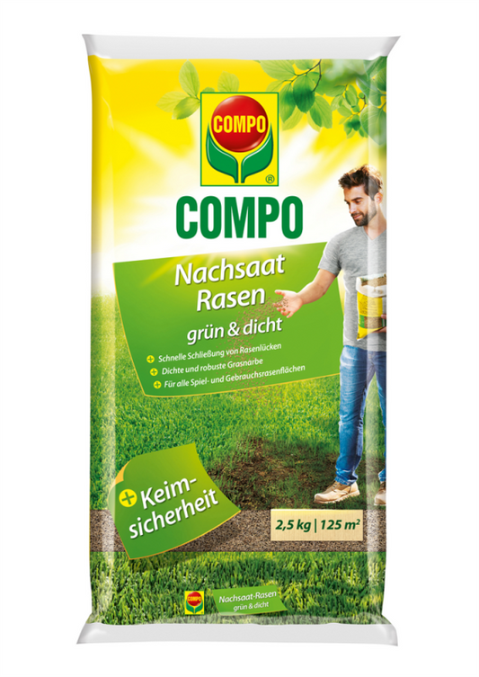 COMPO Nachsaat-Rasen „Grün Und Dicht“, 2,5 Kg
