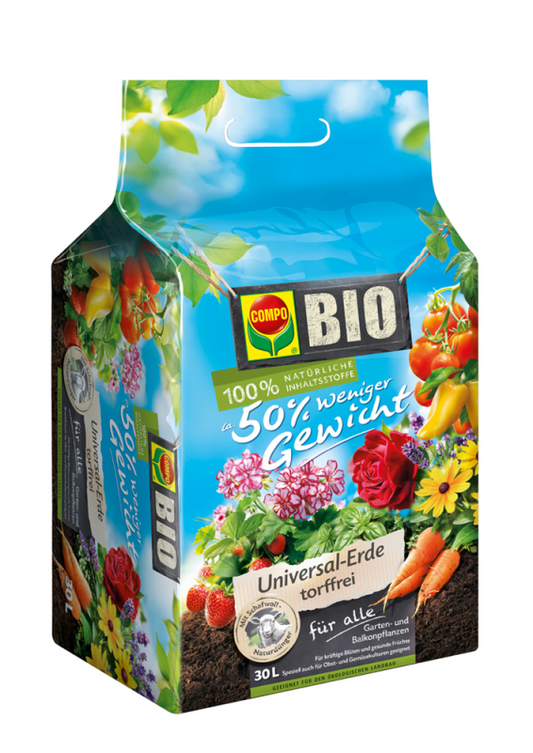  COMPO Bio-Universalerde, Torffrei, 30 L