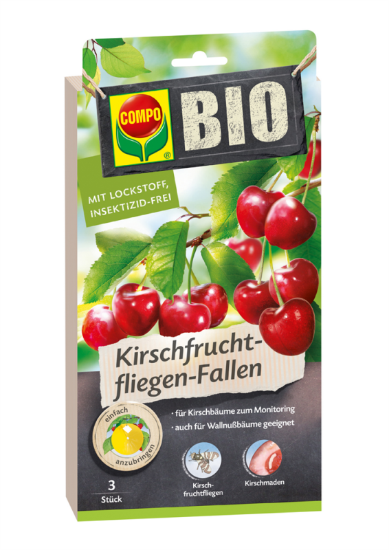  COMPO Bio-Kirschfruchtfliegenfalle, 3 Stück