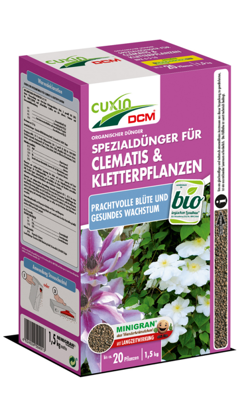  CUXIN Clematis-& Kletterpflanzendünger, 1,5 Kg