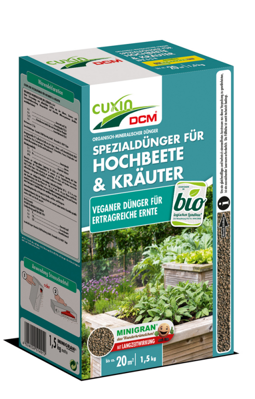  CUXIN Hochbeet-& Kräuterdünger, 1,5 Kg
