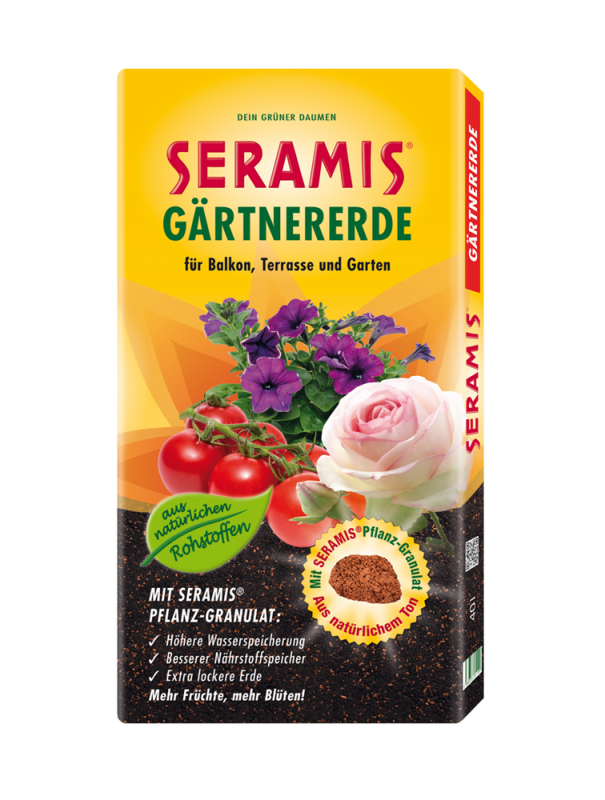  SERAMIS Gärtnererde, 2plus1, 40 L