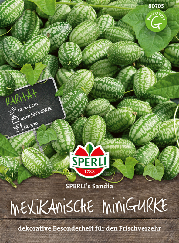  SPERLI Mexikanische Minigurkensamen „Sandia“