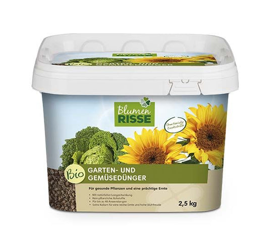  BLUMEN RISSE Bio-Garten-& Gemüsedünger, 2,5 Kg