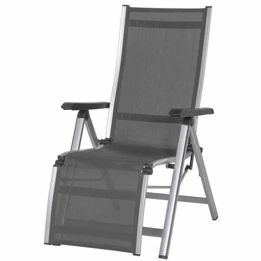  MWH Relaxstuhl „Elements“, 75,8x60,5x110 Cm, Silber-anthrazit