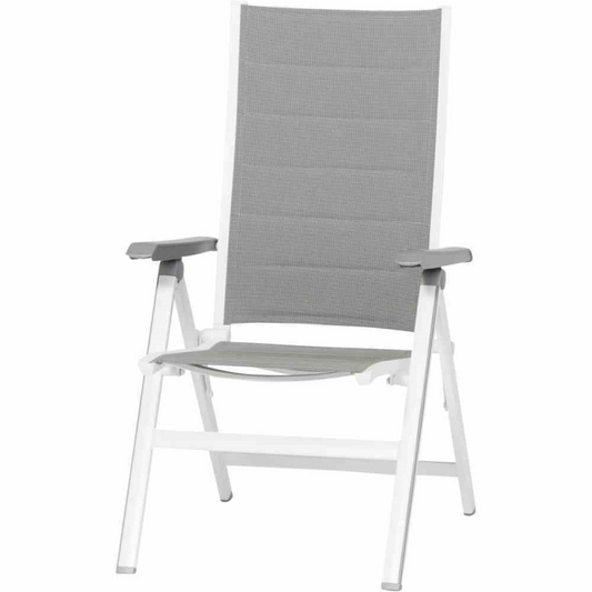  MWH Klappsessel „Futosa“, 62x67,5x111 Cm, Arktisch-grau