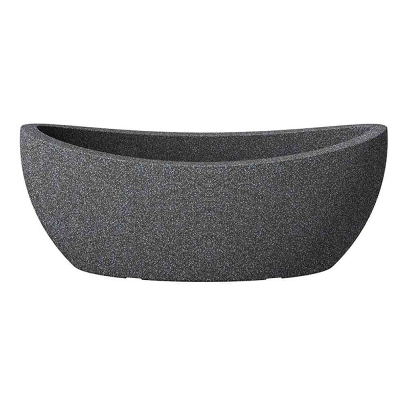  SCHEURICH Jardiniere „Wave Globe“, 58x24 Cm, Schwarz