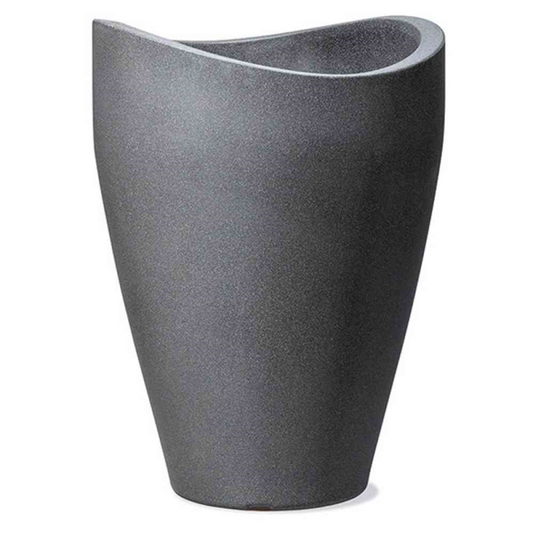  SCHEURICH Pflanzgefäß „Wave Globe“, High Slim, Ø40x80 Cm, Schwarz