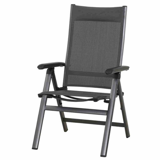  MWH Klappsessel „Core“, 66x61,5x108,5 Cm, Anthrazit