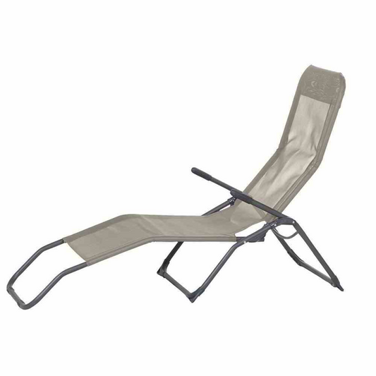  GARDAMO Bäderliege „Brigo“, Silber-taupe