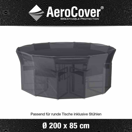  AEROCOVER Schutzhülle Für Gartenmöbelset, Ø200x85 Cm