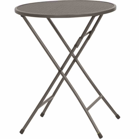  MWH Klapptisch „Café Latte“, Ø60 Cm, Eisengrau