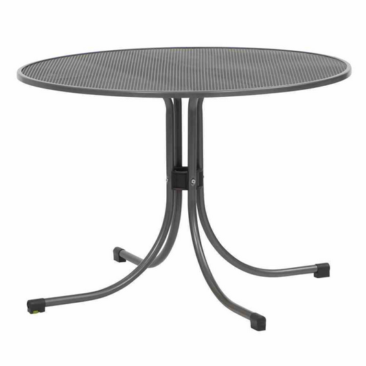  MWH Gartentisch, Ø90 Cm, Eisengrau