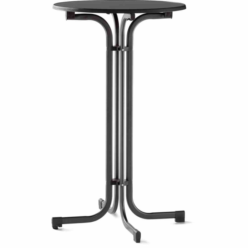  SIEGER Stehtisch, Klappbar, Ø70 Cm, Grau