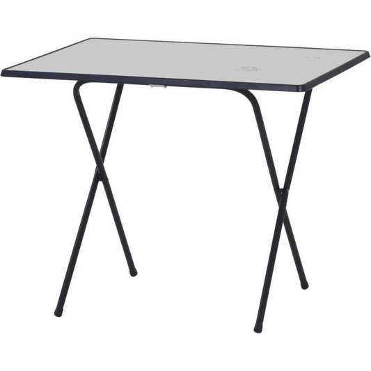  MFG Campingtisch, 60x80 Cm, Weiß-blau