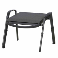  MWH Hocker „Largo“, 58,5x63x47,5 Cm, Eisengrau