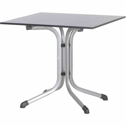  SIEGER Klapptisch, Vivodur, 80x80 Cm, Silber