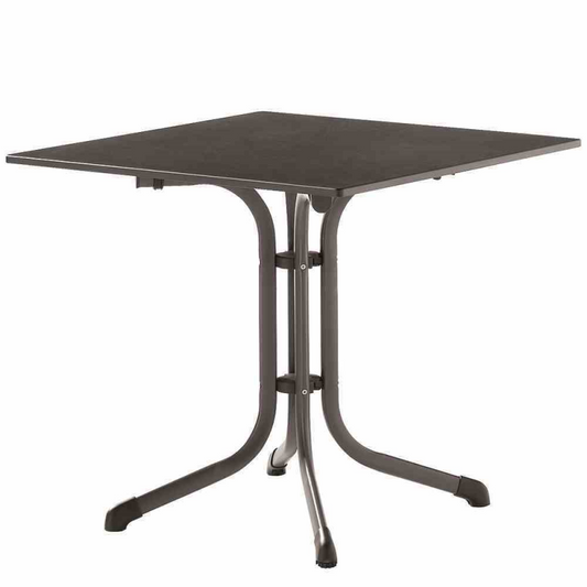  SIEGER Klapptisch, Vivodur, 80x80 Cm, Grau-schwarz