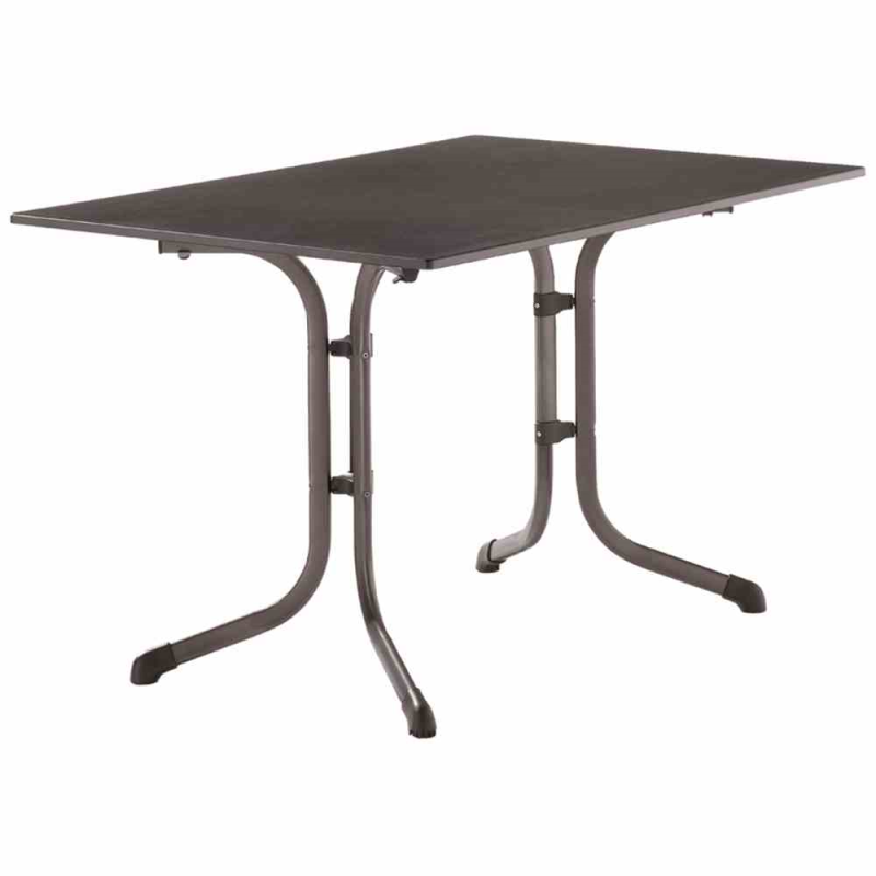  SIEGER Klapptisch, Vivodur, 120x80x73 Cm, Eisengrau-grau