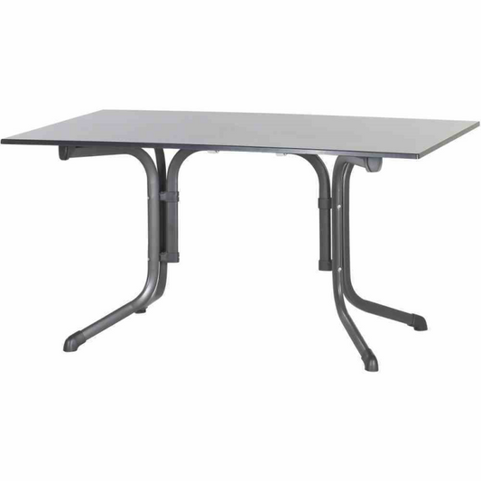  SIEGER Klapptisch, Vivodur, 140x90x73 Cm, Eisengrau-grau