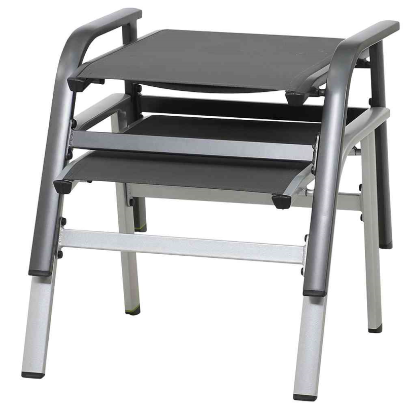  MWH Hocker „Core“, 56,5x60,5x48 Cm, Eisengrau