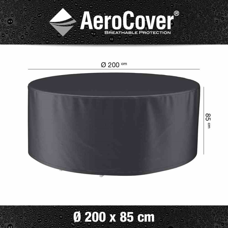  AEROCOVER Schutzhülle Für Gartenmöbelset, Ø200x85 Cm