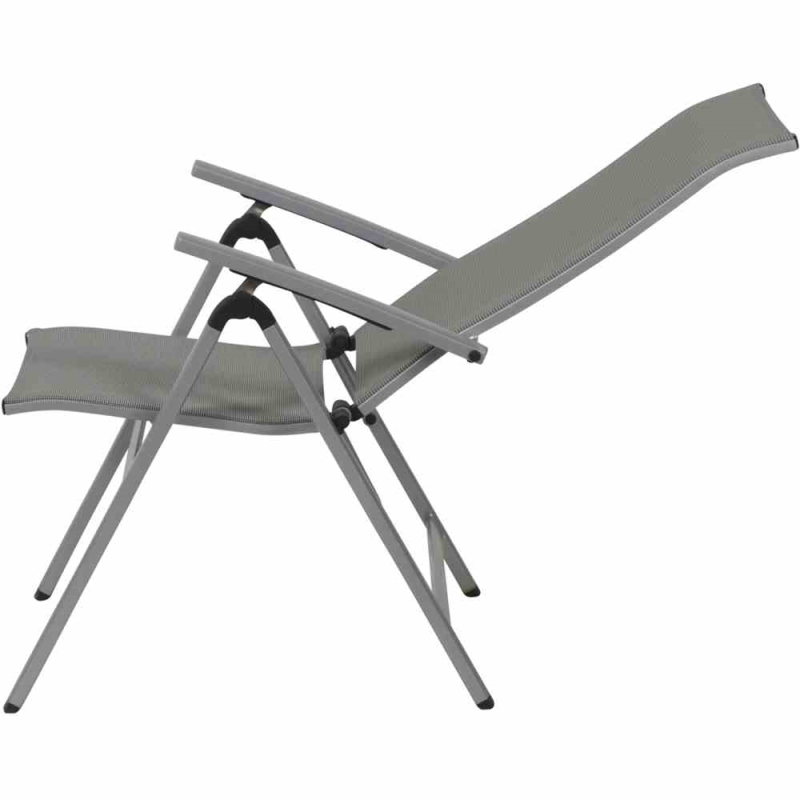  MWH Klappsessel „Fabulo“, 66,5x61,5x111 Cm, Silber