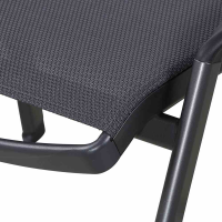  MWH Hocker „Largo“, 58,5x63x47,5 Cm, Eisengrau
