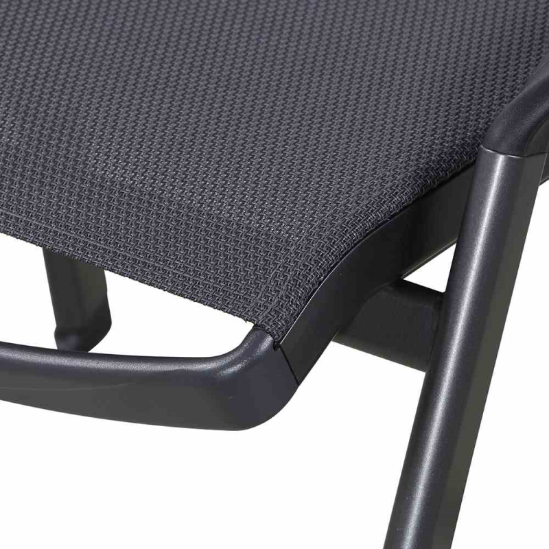  MWH Hocker „Largo“, 58,5x63x47,5 Cm, Eisengrau