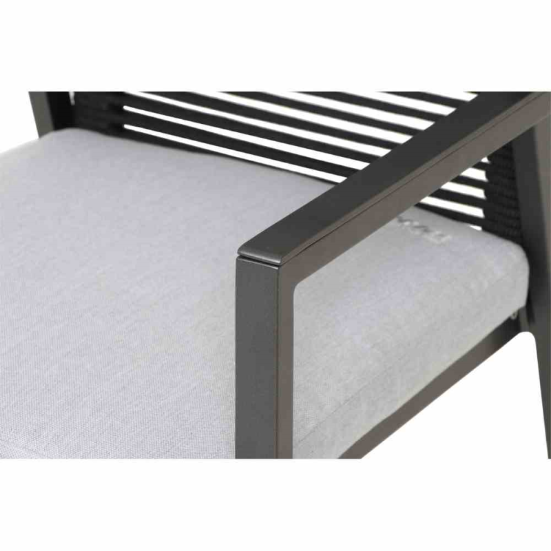  MWH Stapelsessel „Felino 2“, 65,5x55,5x93 Cm, Grau
