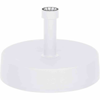  SIENA GARDEN Schirmständer 40 Kg, Ø 50 Cm, Weiß