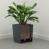  SIENA GARDEN Pflanzgefäß „Brest“, 40 Cm, Anthrazit