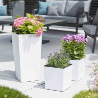  SIENA GARDEN Pflanzgefäß „Biron“, 30 Cm, Weiß