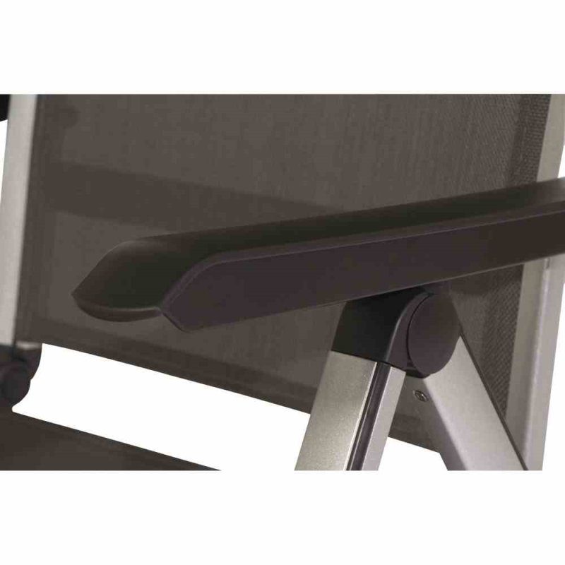  MWH Klappsessel „Elements“, 68x62x110 Cm, Silber-anthrazit