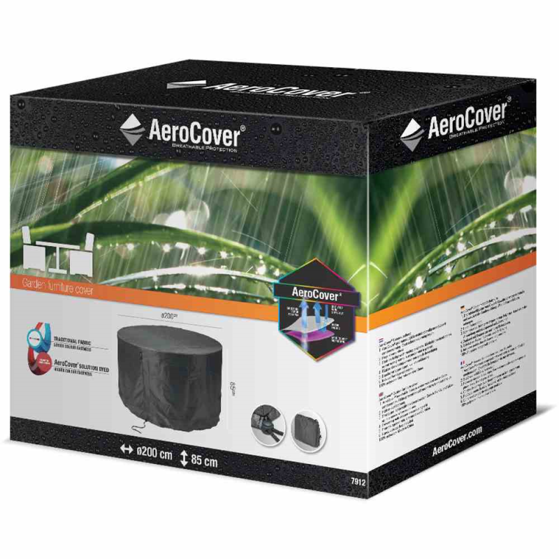  AEROCOVER Schutzhülle Für Gartenmöbelset, Ø200x85 Cm