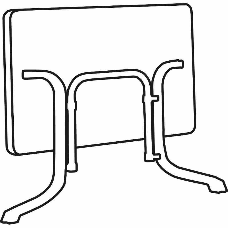  SIEGER Klapptisch, Vivodur, 165x95x73 Cm, Champagner-braun