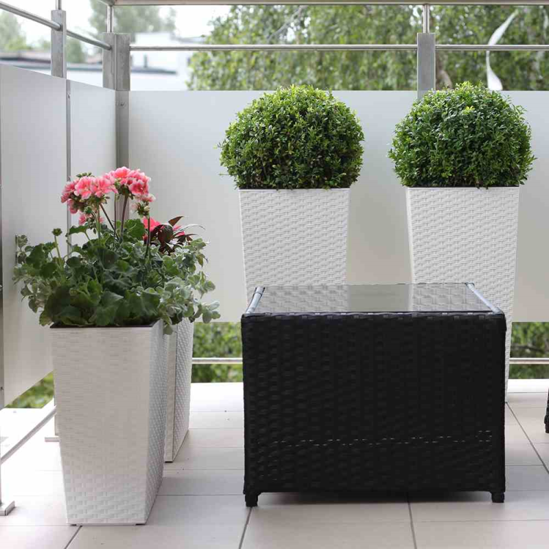  SIENA GARDEN Pflanzgefäß „Loire“, 56 Cm, Weiß
