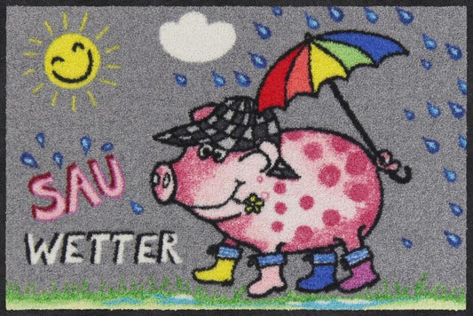  SALONLÖWE Fussmatte „Sau Wetter“