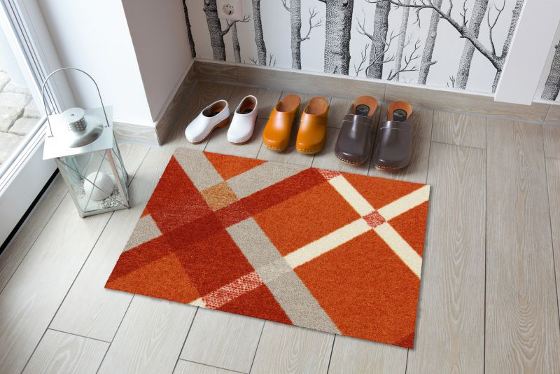  SALONLÖWE Fussmatte „Bente“, Rot