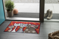  SALONLÖWE Fussmatte „Katzenfamilie“