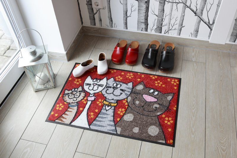  SALONLÖWE Fussmatte „Katzenfamilie“