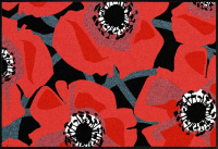  SALONLÖWE Fussmatte „Bloom Poppy Black“