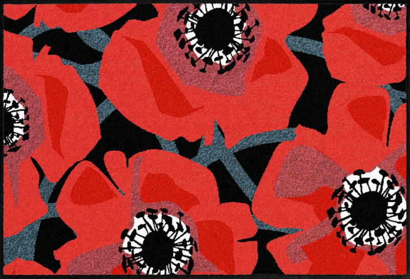  SALONLÖWE Fussmatte „Bloom Poppy Black“